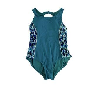 Catalina Sz 8 /10 One Piece Swim Suit Support Blue